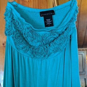 Strapless maxi dress